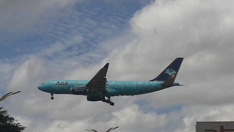 Airbus A330 PR-AIU na aproximação final antes de pousar em Manaus vindo de Campinas 12042021