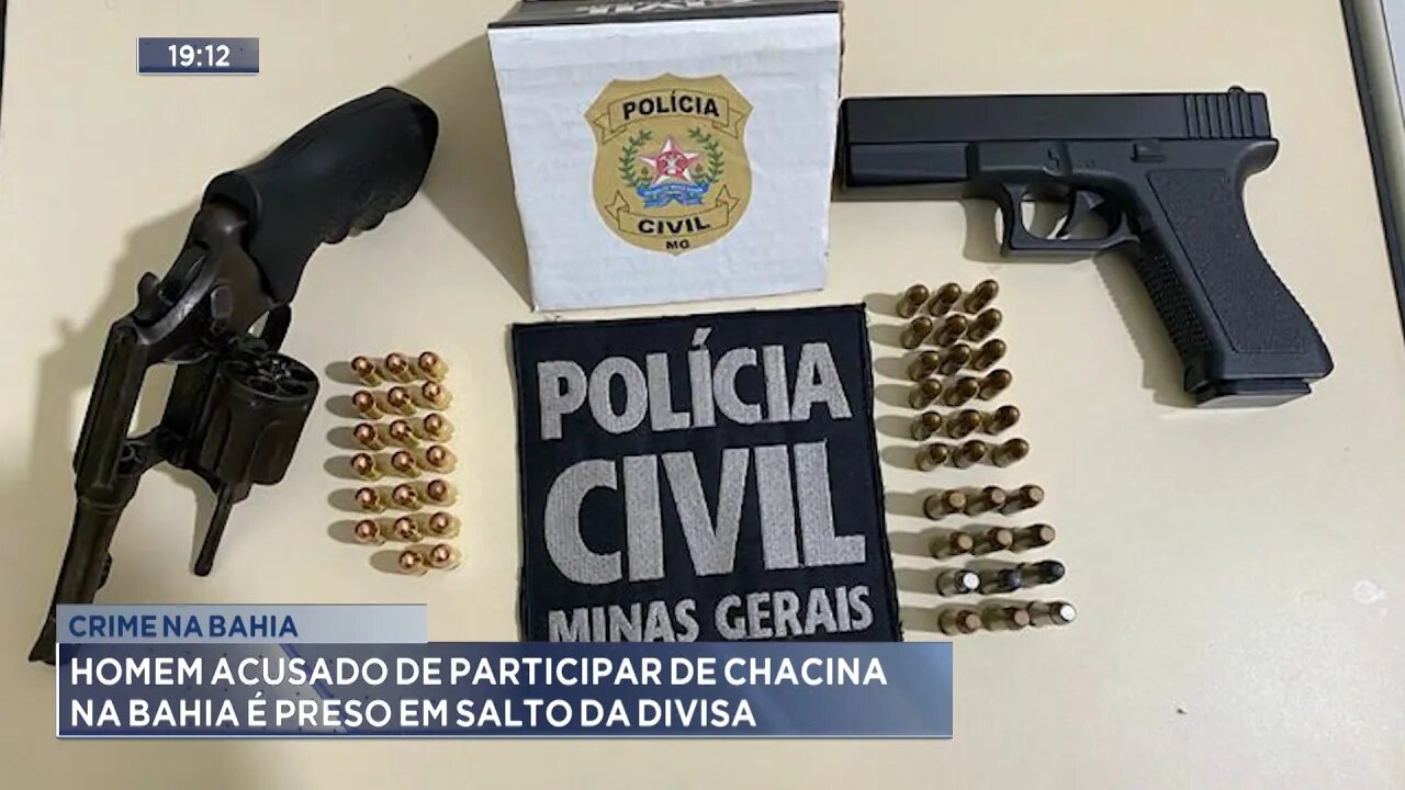 Crime na Bahia: Homem Acusado de Participar de Chacina na Bahia é Preso em Salto da Divisa.