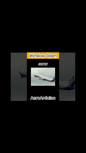 Pilot Had To Close #B737 Window Opened During Takeoff #Aviation #Fly #AeroArduino