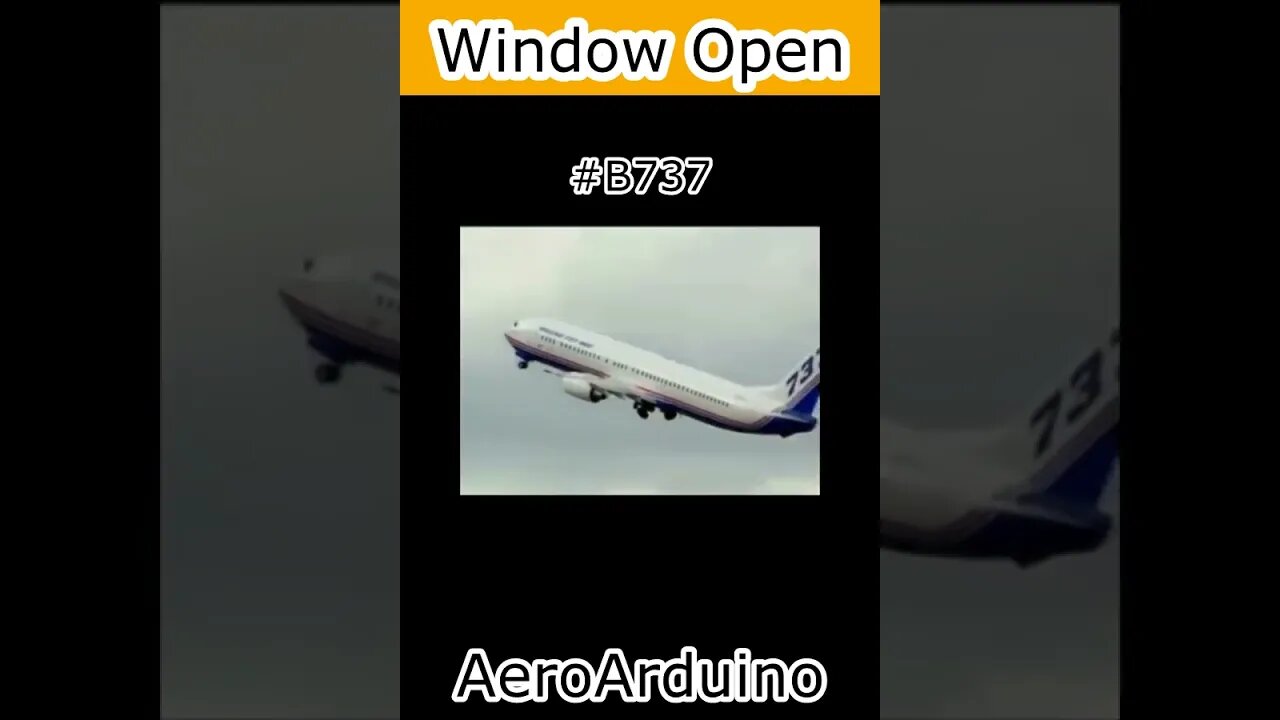 Pilot Had To Close #B737 Window Opened During Takeoff #Aviation #Fly #AeroArduino