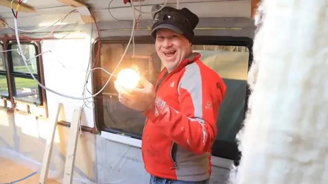 BEAUTIFUL TINY HOME Bus Conversion TIME LAPSE Start to Finish 9