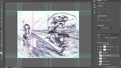 Lo-fi Draw and chill: Cleaning and Color correcting pages 134-135