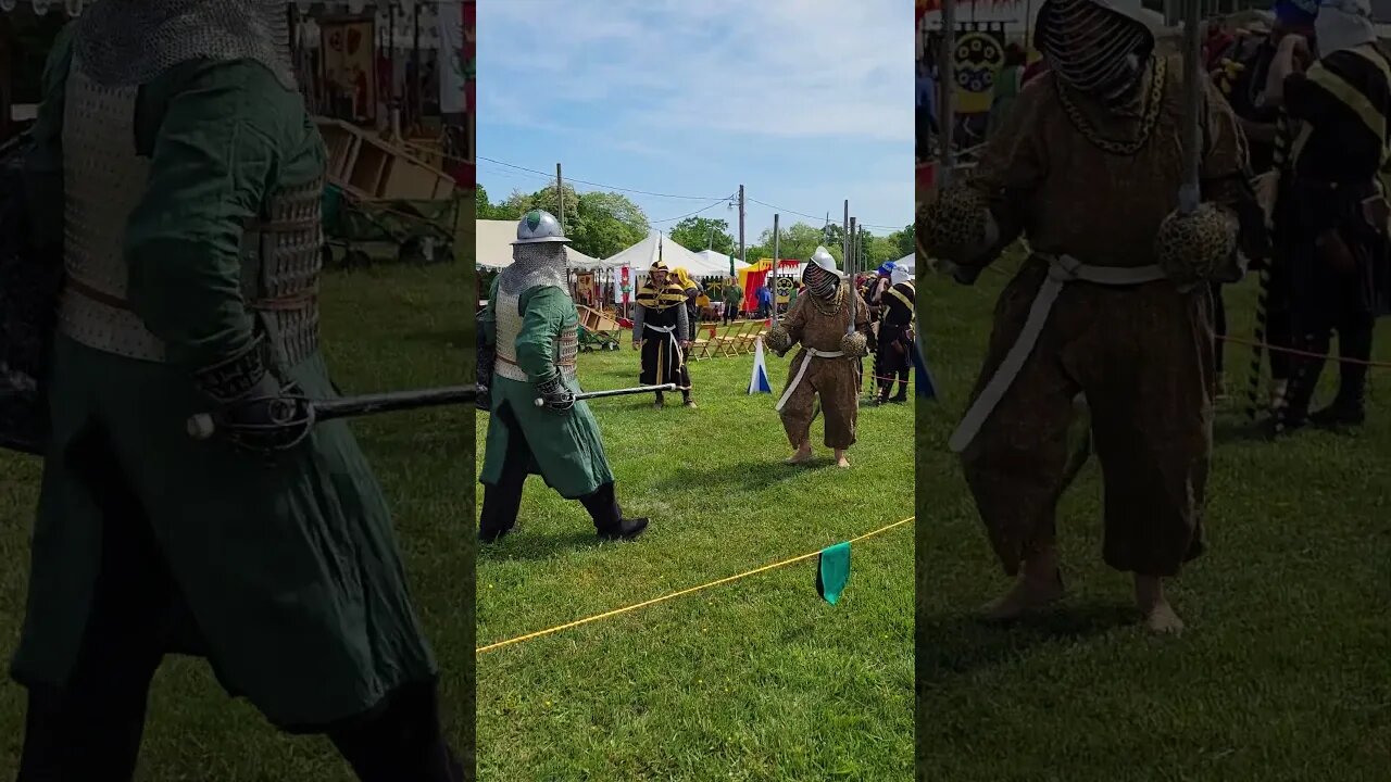 A Practice Heavy Combat Fight Before the Crown Tournament Started