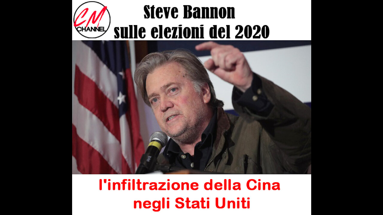 #EDIZIONE SPECIALE: Steve Bannon sulle elezioni del 2020.