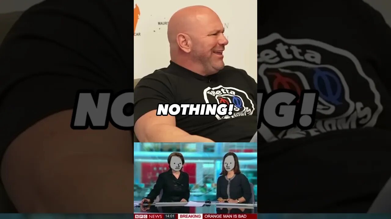 DANA WHITE Unfiltered: His True Feelings on the Mainstream Media! #shorts #ufc