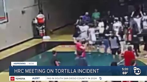 County commission meeting over tortilla throwing incident