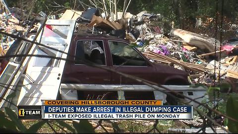 Illegal dumping suspect charged with felony