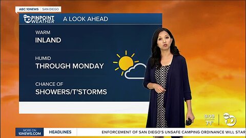 ABC 10News Pinpoint Weather for Sat. July 29, 2023