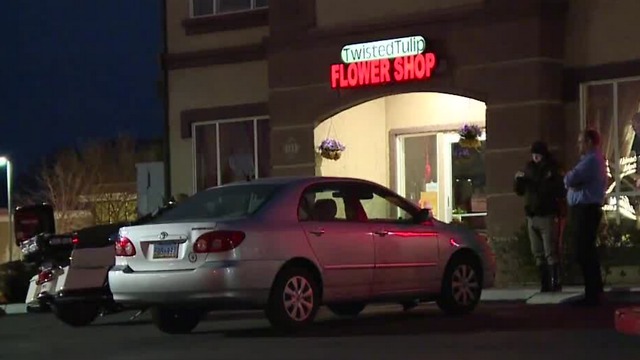 Car hits person in a wheelchair