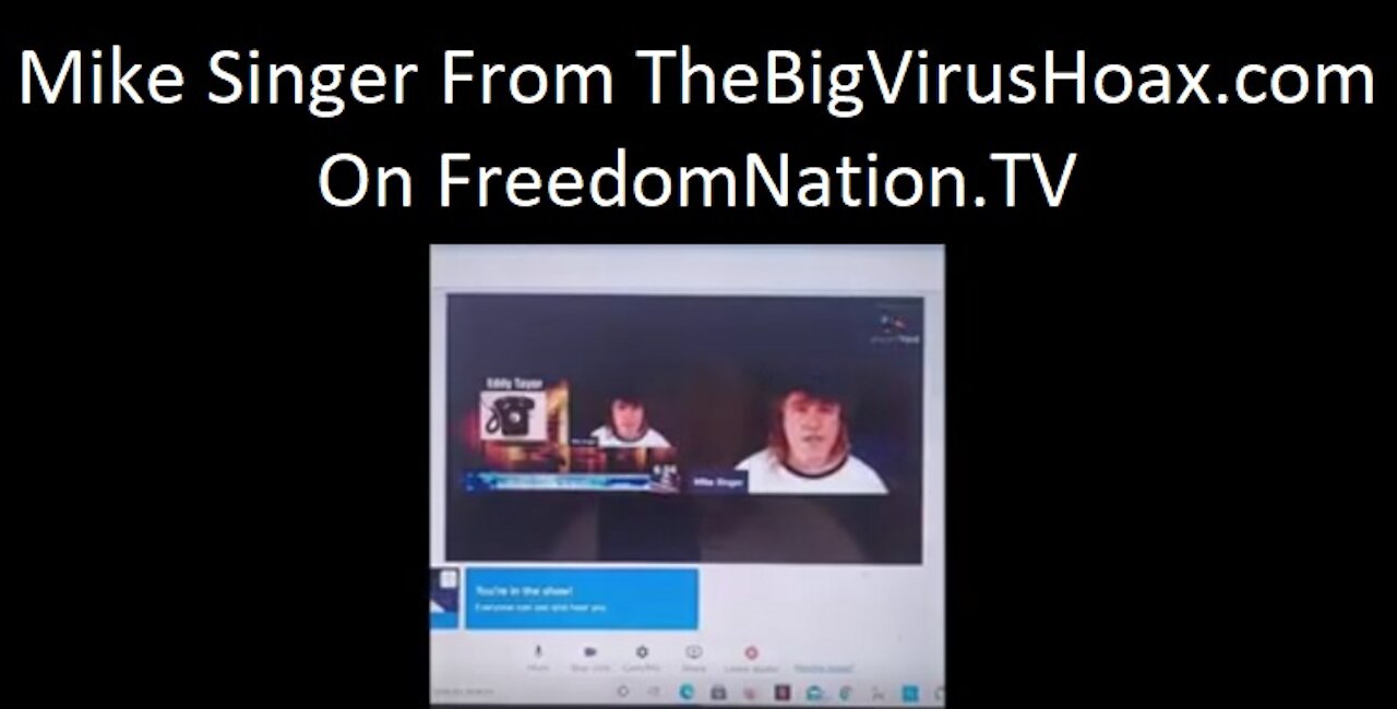 Mike Singer From TheBigVirusHoax.com On FreedomNation.TV - The Bottom Line On Viruses & Vaccines