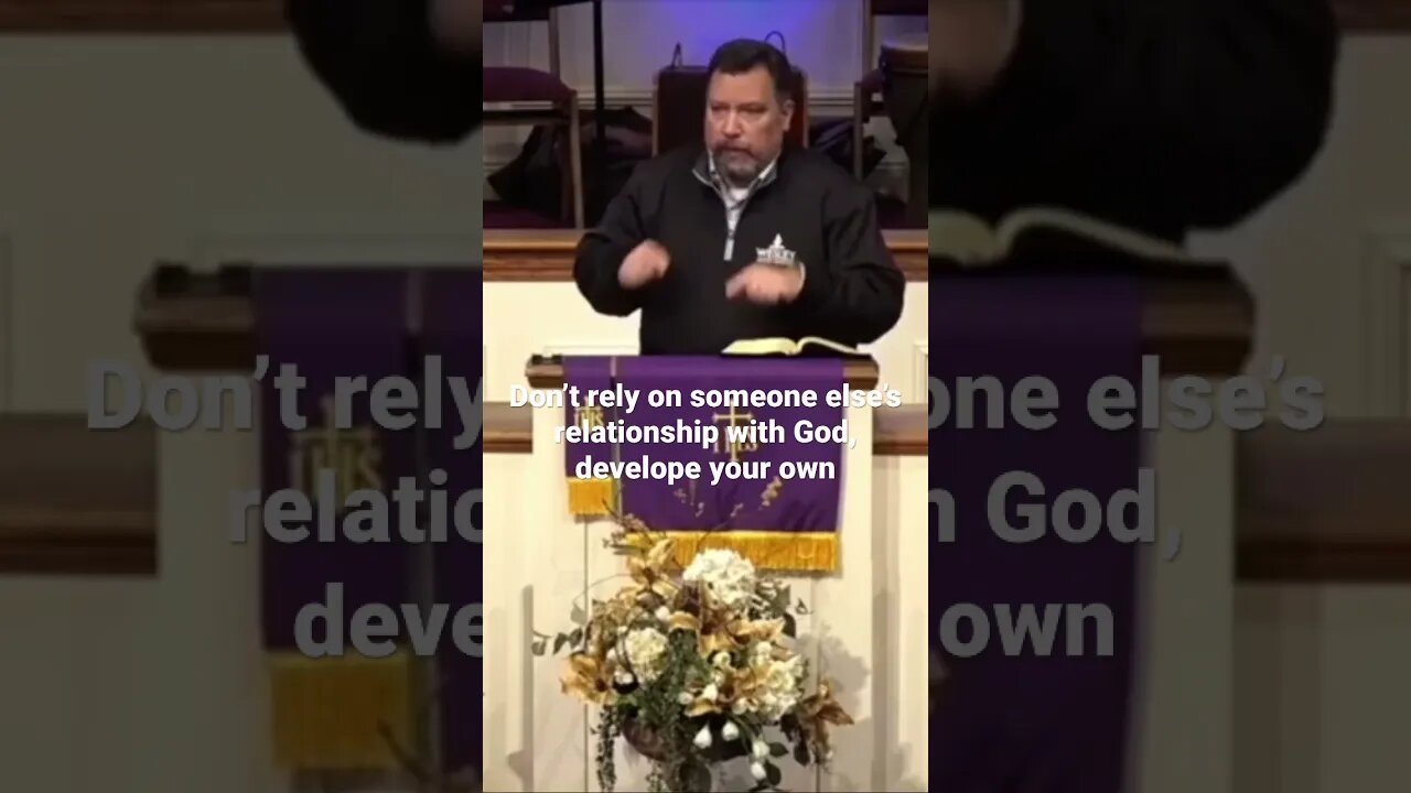 Don’t rely on someone else’s relationship with God