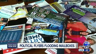 Political flyers flooding mailboxes