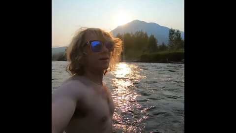 River swim anyone? Subscribe for more! #vacation #river #adventure #travel #mountains #shorts #wild