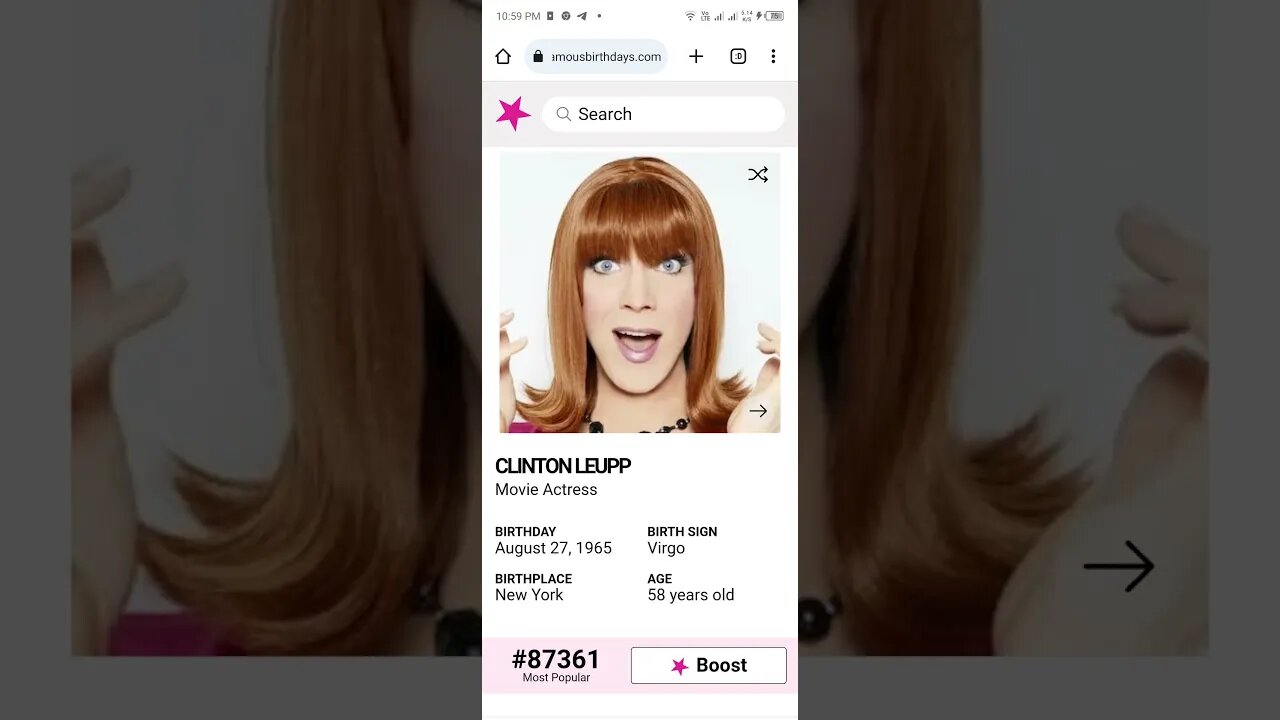 HAPPY 58 BIRTHDAY CLINTON LEUPP