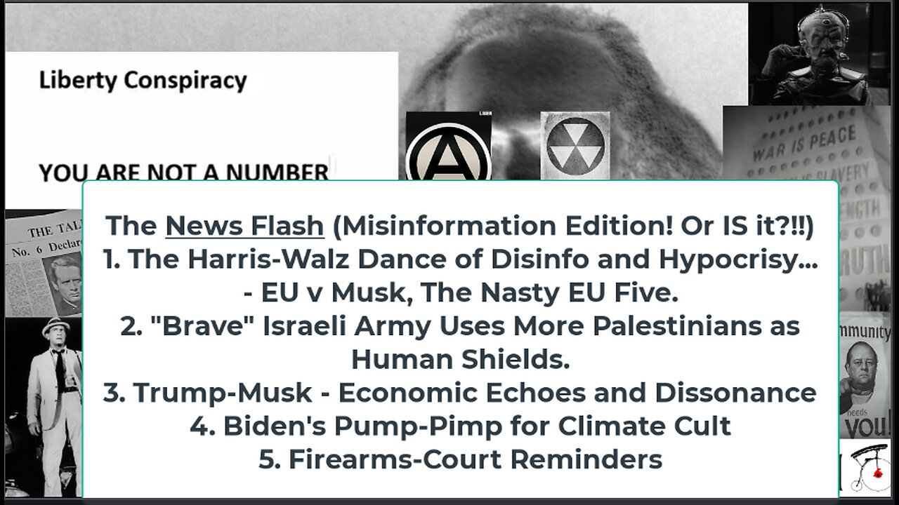 Liberty Conspiracy LIVE 8-14-24! Misinformation of Harris? Palestinians as Human Shields, INFLATION