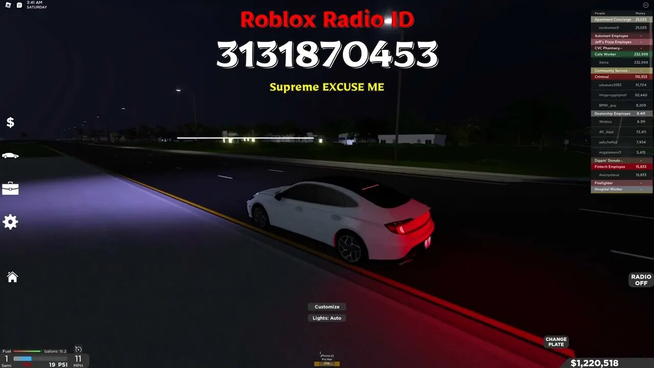 Excuse Roblox Radio Codes/IDs