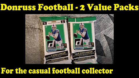 Five(ish) Minute Rips - 2022 Donruss Football - Value Packs