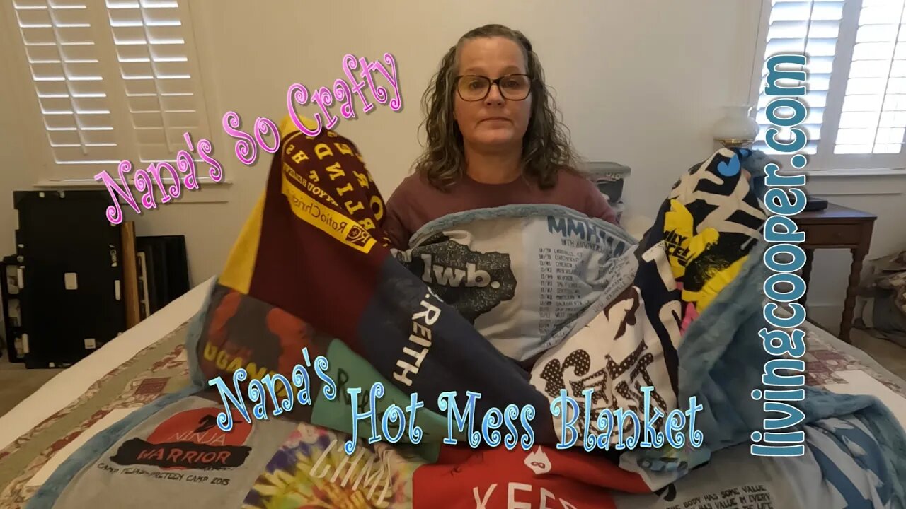 Nana's So Crafty - Hot Mess T-Shirt Blanket