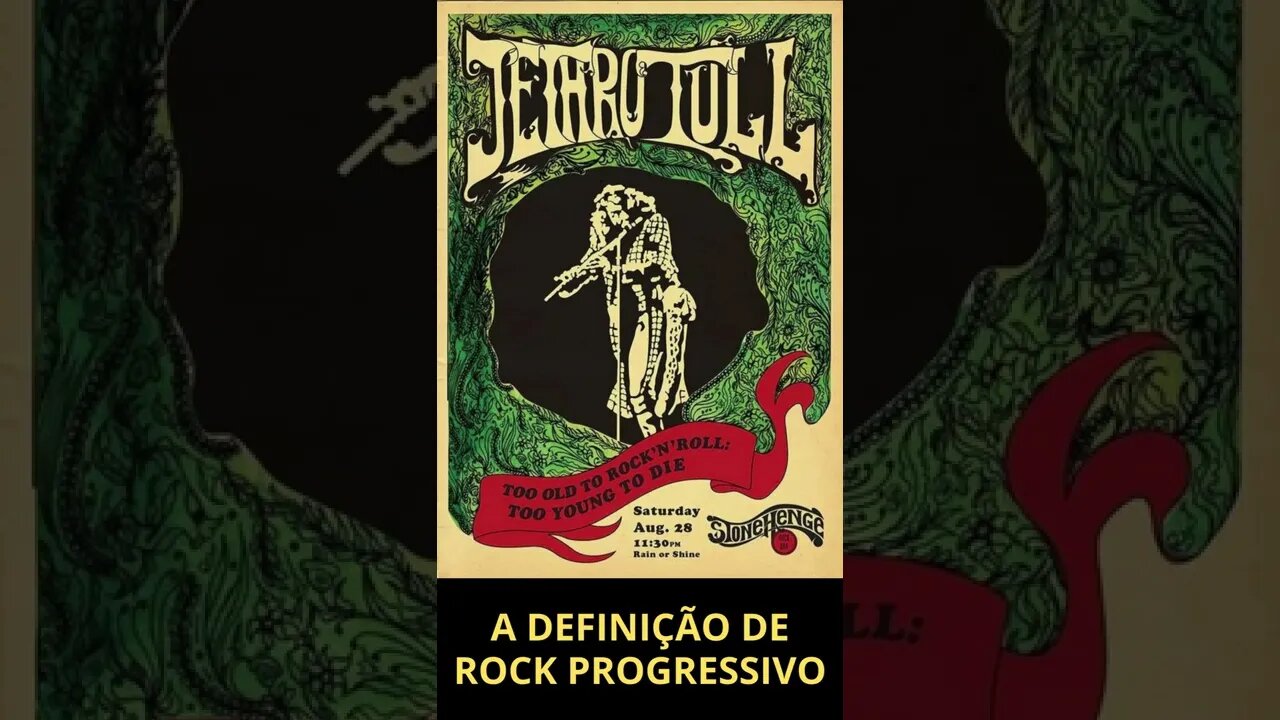 A DEFINIÇÃO DE ROCK PROGRESSIVO (C/LEGENDAS) | ROCK PROGRESSIVO E EXPERIÊNCIA ESTÉTICA #shorts