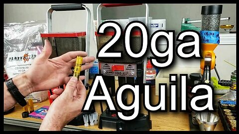 20ga Straight Wall Aguila Hulls With Tapered Clay Buster CB1078 Wads For 7/8oz Target Loads