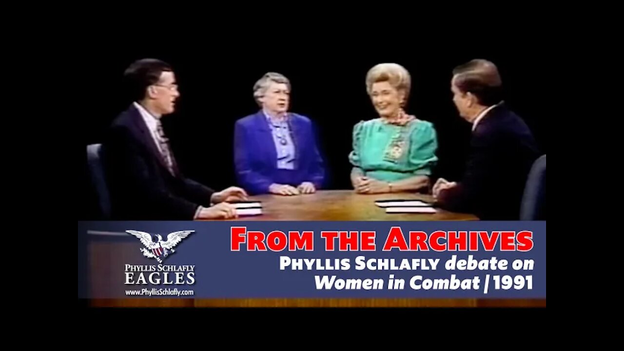 Phyllis Schlafly — Debate on Women in Combat | 1991