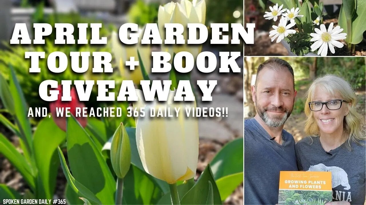 🌷 April Garden Tour + Book Giveaway (And, Our 365th Daily Video!) - SGD 365 🌷