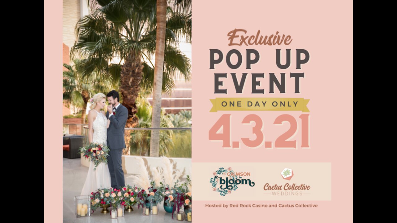 Insta-worthy pop-up wedding experience