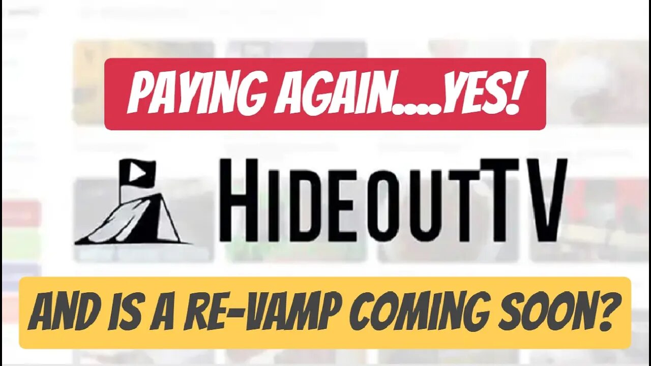 Hideout Is Coming Back And A Re-Vamp Could Be Soon.