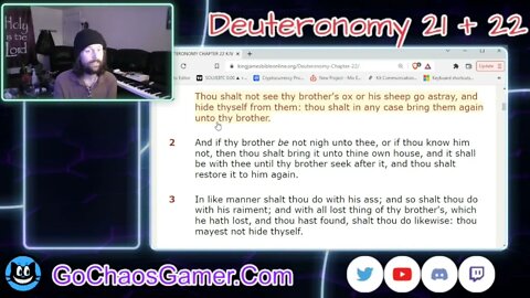 Deuteronomy 21 and 22 King James Version (KJV Bible 3/28/2022)