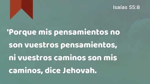 Mis pensamientos no son vuestros pensamientos #devocional #devocionaldiario