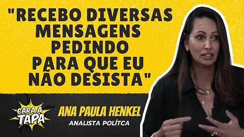 ANA PAULA HENKEL SE EMOCIONA AO FALAR DO APOIO QUE RECEBE DE BRASILEIROS