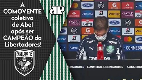 EMOCIONANTE! Abel Ferreira CHORA e SE DECLARA após TÍTULO do Palmeiras na Libertadores!