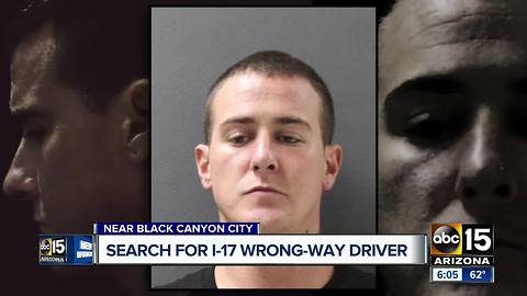 Police are searching for I-17 wrong way driver