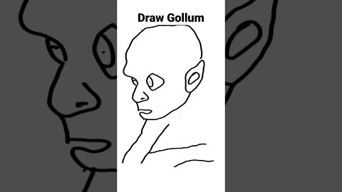 Draw Gollum Fast!!! #gollum #thelordoftheringsgollum #lordoftherings