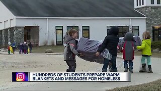 Oxford students donate blankets with notes of hope for people in homeless shelters