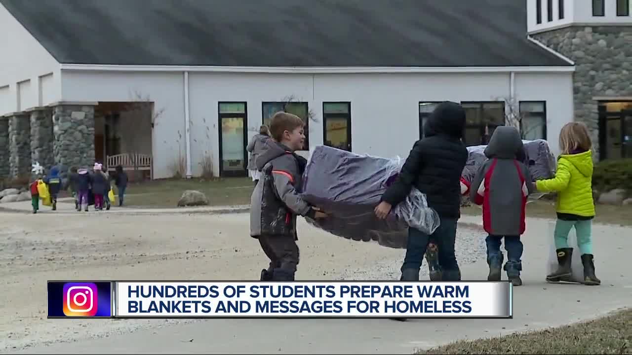 Oxford students donate blankets with notes of hope for people in homeless shelters