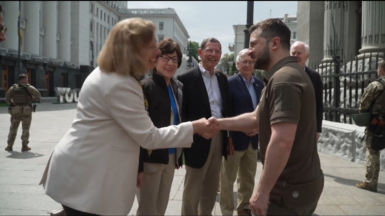 Mitch McConnell & GOP Senators Visit Ukraine