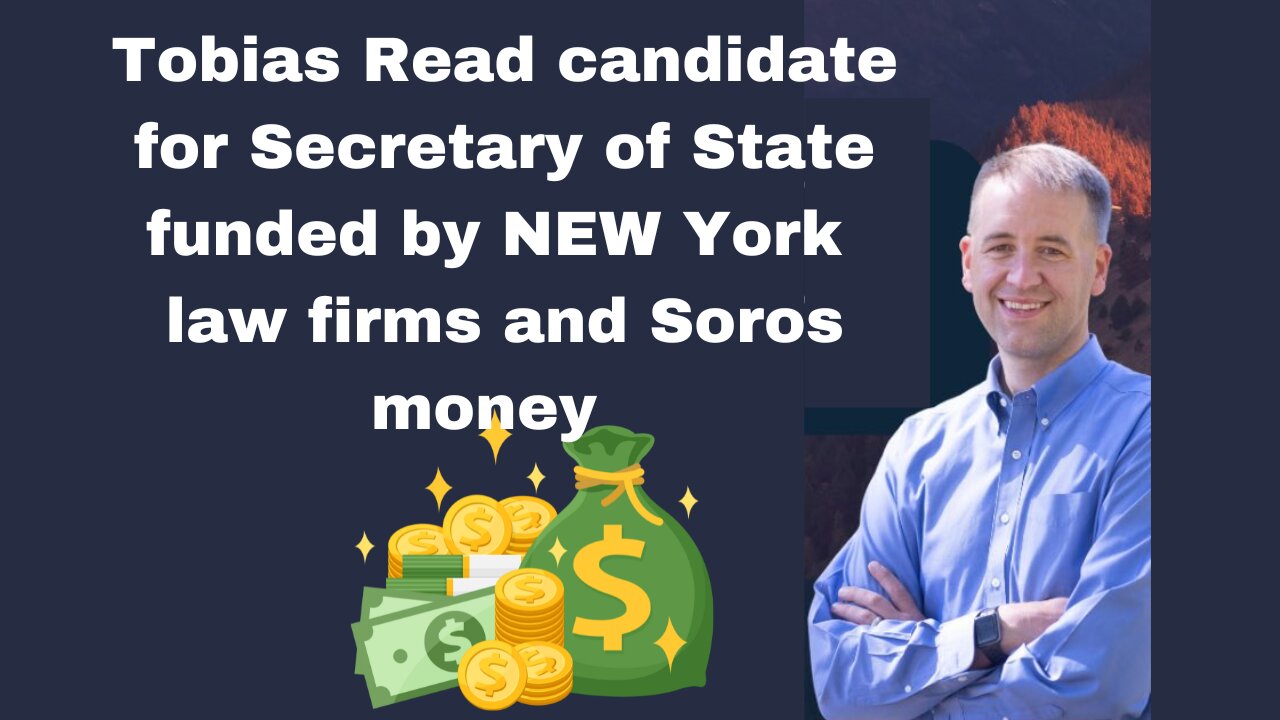 OREGON Tobias Read candidate for Secretary of State funded by NEW YORK lawyers