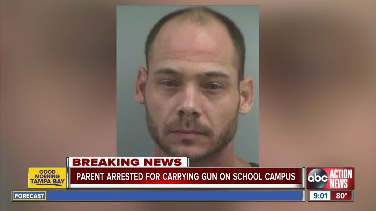 St. Pete dad arrested for carrying gun on school campus