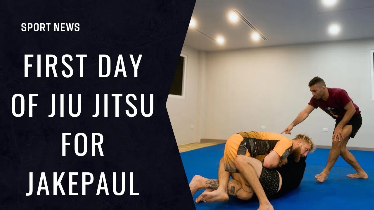 First day of Jiu Jitsu for Jakepaul