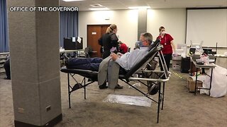 Gov. Little donates blood in light of nationwide shortage