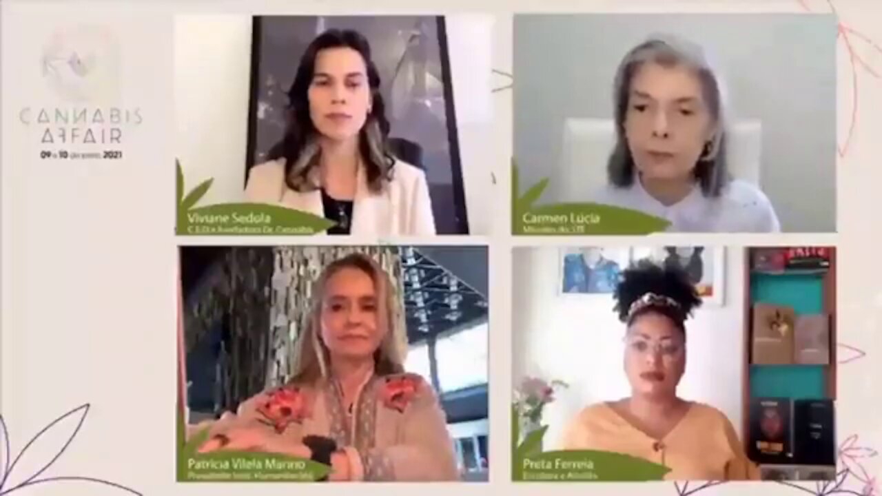 Ministra do STF participando da cannabis affair
