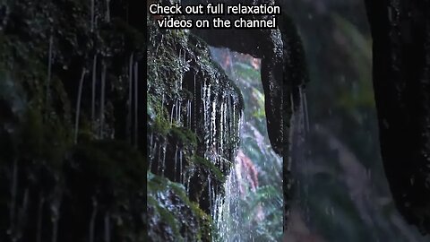 Soothing relaxation Sound of waterfall with relaxing music --- (calm mind, relax your soul) #shorts