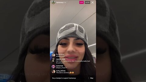 Tqstaceyy Instagram Live In LA Airport From Visiting Family Members (04-03-23) pT.1
