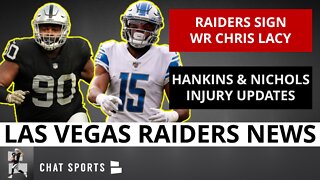 The Raiders Signed A WR & Injury Updates On 2 Potential Starters