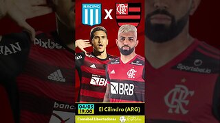 Racing X Flamengo em jogo pela Comebol Libertadores