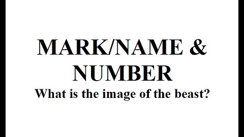 Mark, name and number.