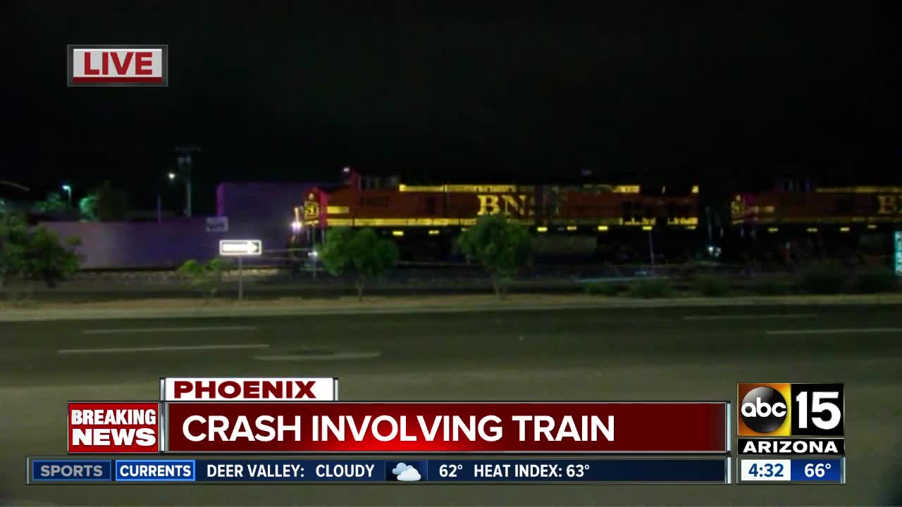 Crash involving train in Phoenix