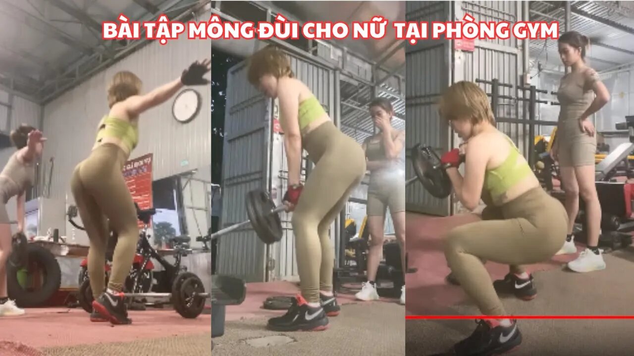 Bài Tập Mông Đùi Cho Nữ Mới Bắt Đầu Tại Phòng Gym