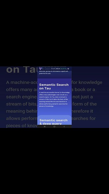 50 Semantic Search on Tau 💎#shorts #TauNet #SemanticSearch #EfficientSearch